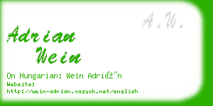 adrian wein business card